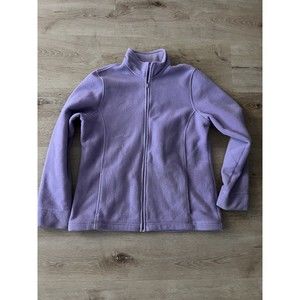 L L Bean Outdoors Polartec Womens Size M Full Zip Long Sleeve Fleece Jacket